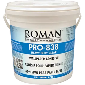 Roman Decorating Products PRO-838 1 Gallon Clear Heavy Duty Adhesive