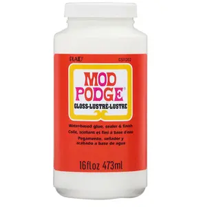 Mod Podge Gloss Sealer, Glue & Finish: All-in-One Craft Solution- Quick Dry, Easy Clean, for Wood, Paper, Fabric & More. Non-Toxic