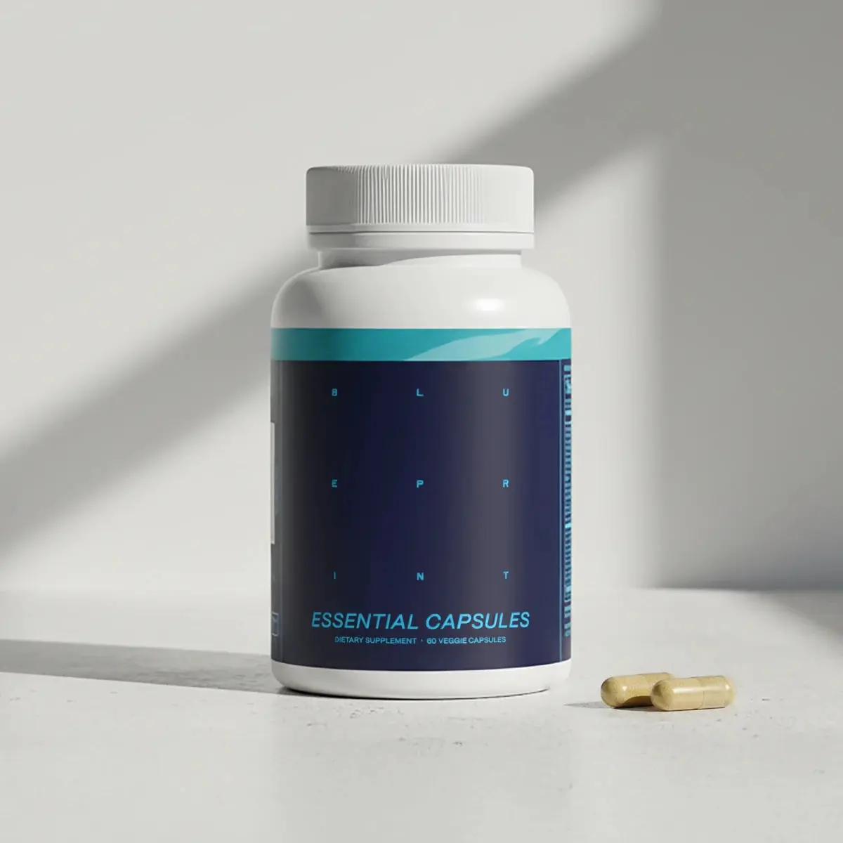 BLUEPRINT Bryan Johnson Essential Capsules - Daily Multivitamin Supplement with CoQ10, Vitamin D, B-Complex, Zinc & Selenium for Brain, Bone & Cellular Health, Vegan, Gluten-Free, Dairy-Free