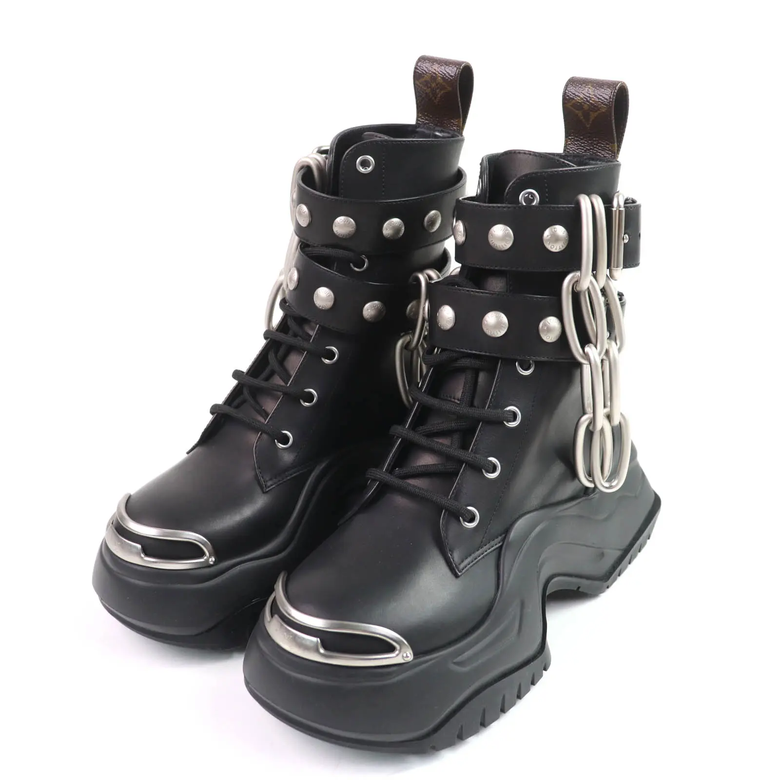 Pre-owned Louis Vuitton Others Small Leather Goods Arc Light Leather Ankle Boots