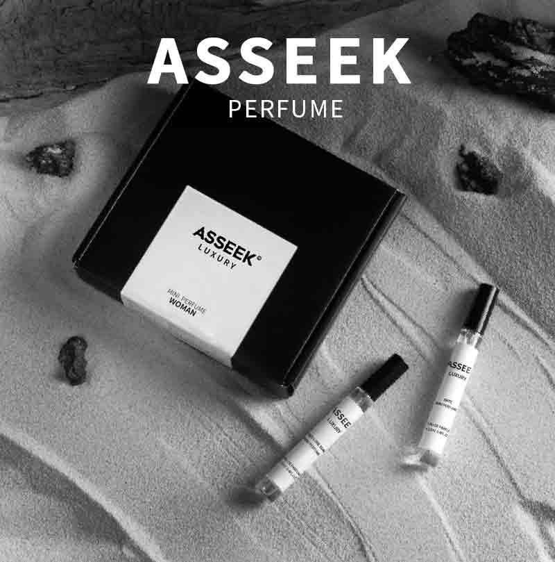 ASSEEK Women's Perfume Gift Box - 4 Fragrance Samples in Elegant Black Case for Special Occasions