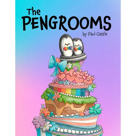 The Pengrooms Special Edition Hard Cover Book by Pringle & Finn, English Children's Literature & Art Book with Full Color Illustrations by Paul Castle, Dust Jacket Included, Ideal for Bookshelf Display, Pride Month Relevance, Wedding Invitations Accents