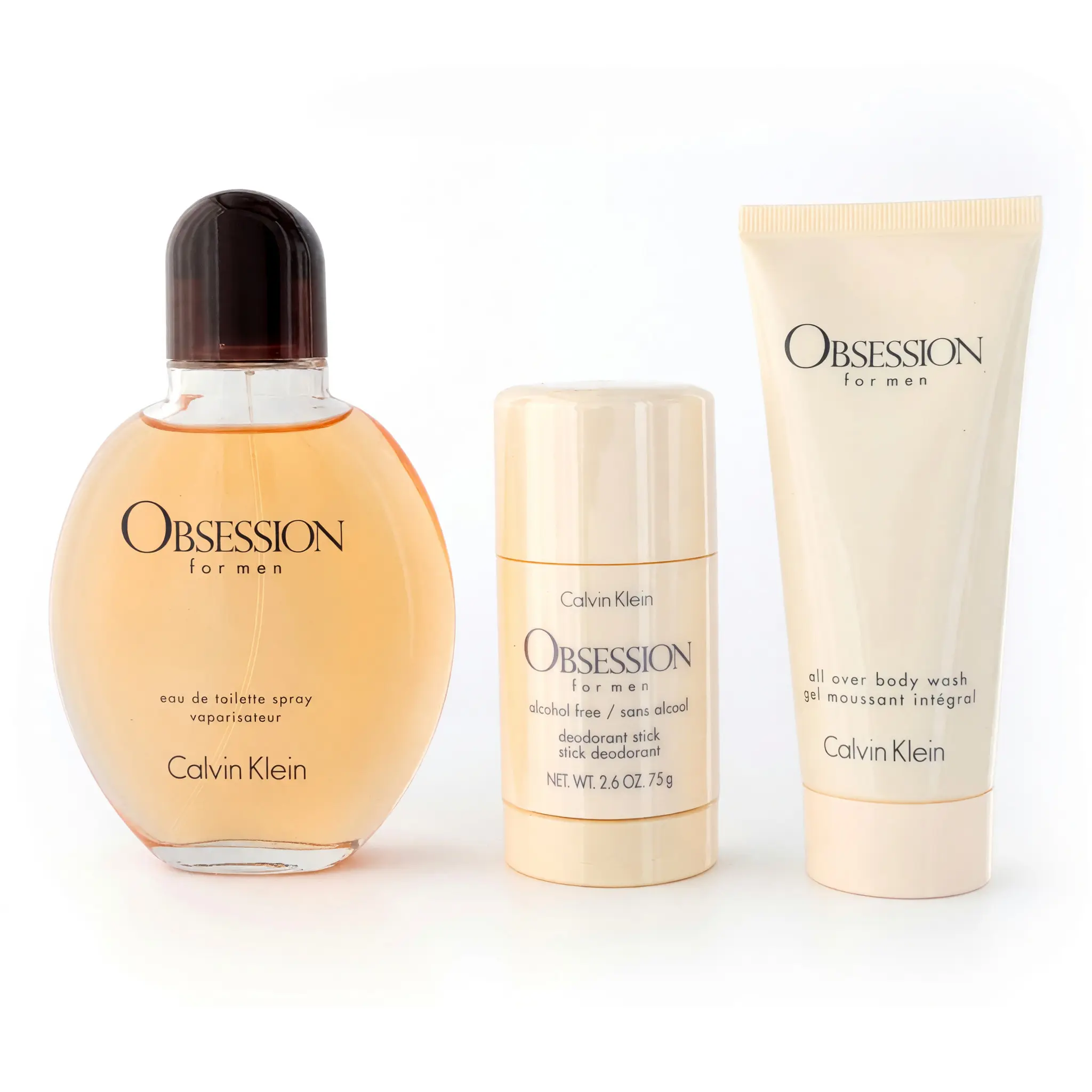 Obsession by Calvin Klein, 3 Piece Set for Men Fragrance Gift Box