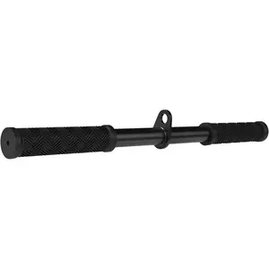 Fitarc Straight Bar Cable Attachment with Fixed Ring, Non-Slip Tricep Bar for Tricep Pull Down Attachment, Lat Pull Down Bar for Home Gym Equipment, Lat Pulldown Attachments and Cable Attachments for Gym