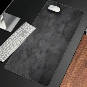 YH XL Marble Mouse Pad & Desk - Non-Slip Rubber Base with Cloth Surface, Oversized Marble Texture Pad Suitable for Office and Gaming, Durable Computer Desk Accessory for PC/Laptop/Writing/Drawing Tasks