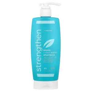artnaturals Biotin + Rice Water Strengthen Shampoo, For Men and Women, Step 01, 16 fl oz (473 ml)