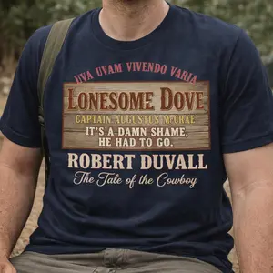 Lonesome Dove T-Shirt, Robert Duvall Cowboy Tribute Tee