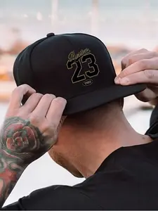 Boston 23 Pattern Baseball Hat, Premium Snapback Hat, Street Fashion Outdoor Sports Cap, Adjustable Loose-Fit Hat, Perfect Gift for All Seasons