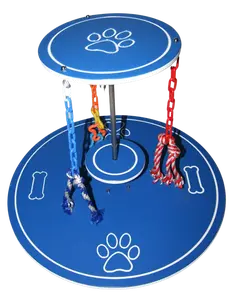 Original Doggie Fidget Carousel Puppy Play Gym K9 Enrichment Toy Dog Play Center MADE IN USA