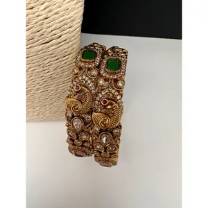 Matte Peacock Multi Color Bangles