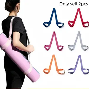 2-Pack Multi-Use Yoga Mat Binding Straps, Portable Yoga Mat Storage Bands, Convenient and Durable, Ideal for Home Fitness