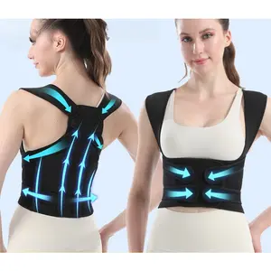 Correction Belt Open Shoulder Back Support Posture Strap Adjustable Sitting Position Corrector Invisible Wear Posture Corrector Hunchback Corrector Back Support Belt Posture Brace