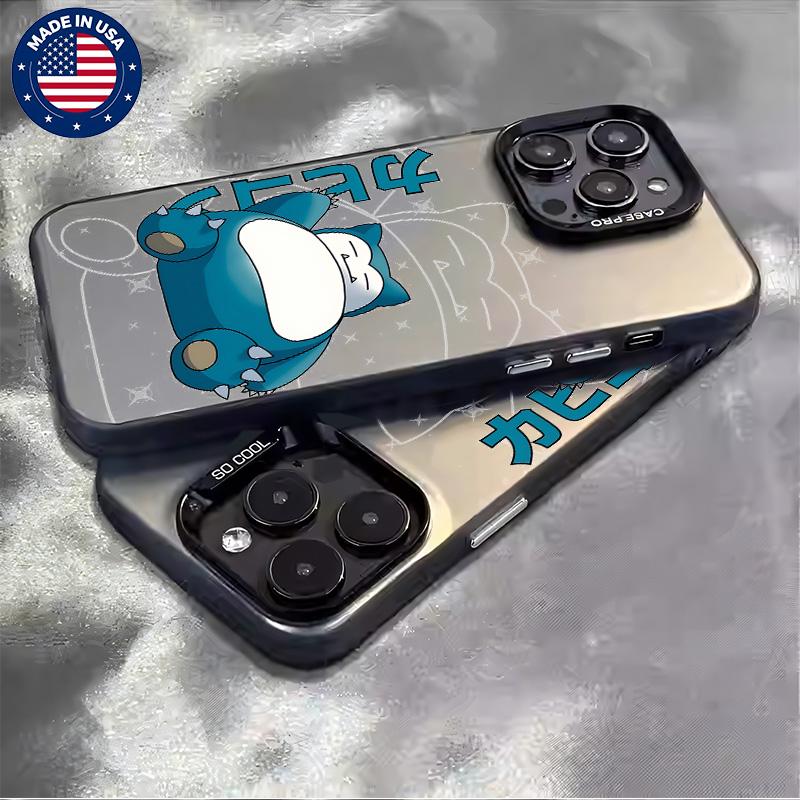 Snorlax  Casing For iphone 17 16 15 14 13 12 11 7 8 Plus ProMax AIR Samsung S22 S23 S24 S25 PLUS ULTRA Flaunt Mobile Phone CaseHard TPU PET PC Black ShockproofSmartphone Cover