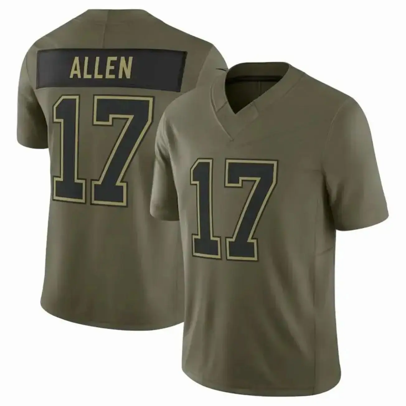 Full Print Allen #17 Jersey Shirt, America Football Jersey, Sport Clothing, Football Uniform, Jersey For Football Fans, Gift for him