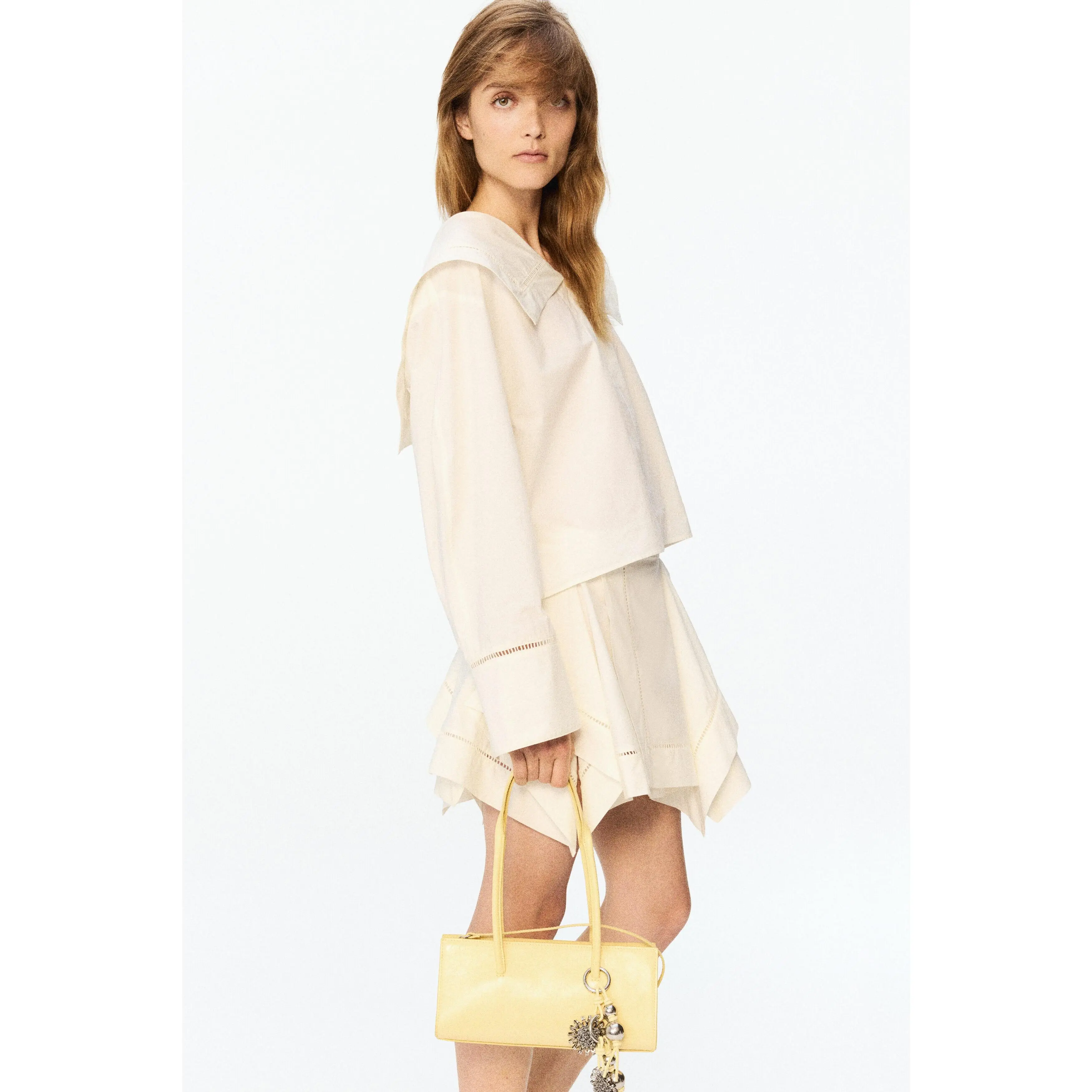 H&M Sailor-collared poplin blouse
