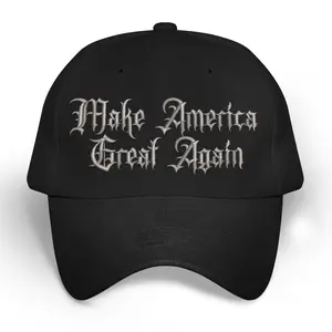 Dark Gothic MAGA Trump 2024 Campaign Hat | MAGA Make America Great Again Cap Hat | Donald Trump Hat Embroidered USA