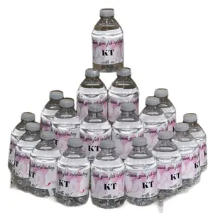 Personalized 8 oz Water Bottles with Customizable Labels for Events and Celebrations