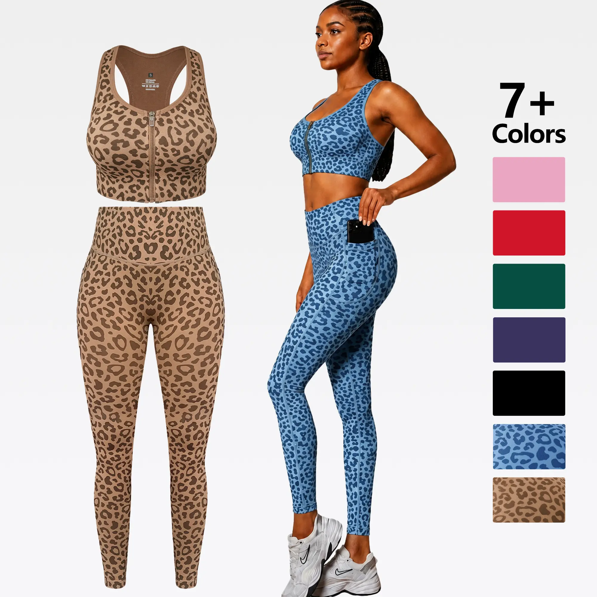 【Discount for live stream】XSL26048 High Waist Yoga Pants Women V-shape Back Side Pocket  Stretch Sweat-wicking Anti-slip Athletic Leggings Squat Proof pants