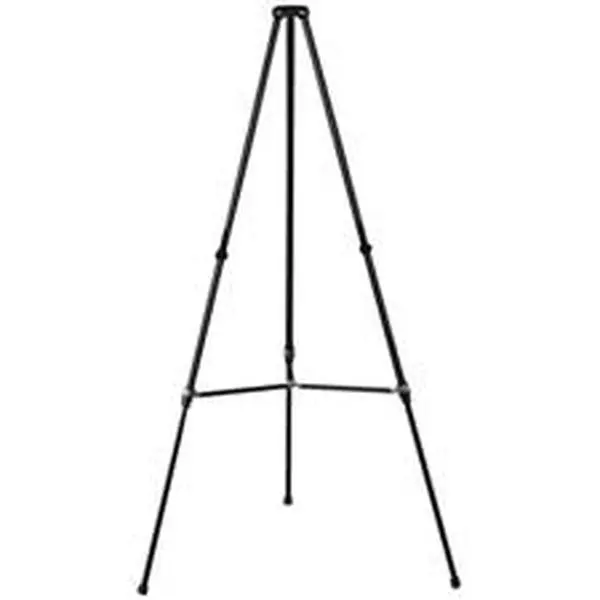 Telescoping Easel- Lightweight - Adjusts 38in.-66in.H- Silver