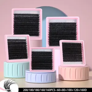 60D-160D Mixed Density Lash Clusters. Individual Lash Clusters. Luxury DIY Cluster Lashes with D-Curl. Dramatic Volume Segments. Beauty Accessories. Dense-Soft Handmade Lashes. For Lash Artists & Beauty Enthusiasts. Reusable for Daily/Work/Festival Use.