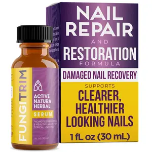 FungiTrim Nail Renewal Serum 1oz – Natural Botanical Formula Supports Healthy Nail Appearance and Stronger Looking Nails – Lightweight Daily Oil for Brittle or Discolored Nails Made in USA