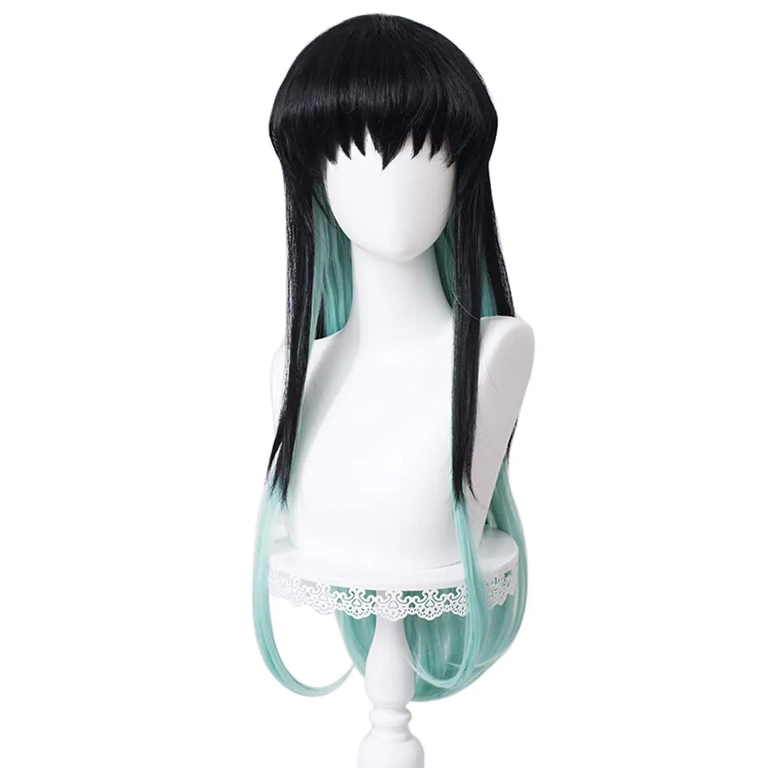 Cosplay Wigs Anime Unisex Black blue Gradient long hair Halloween,Christmas,Daily Fashion,Anime and Gaming Expo,Fancy ball