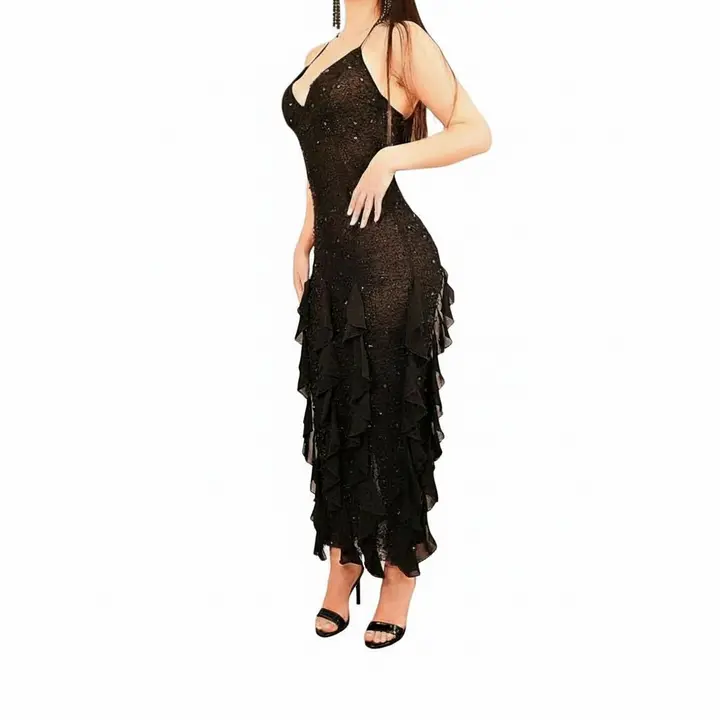 Black Swan Shimmer Dress | House of GK - TikTok Shop Black Swan Shimmer Dress | House of GK - TikTok Shop
