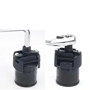 Adjustable 2 Jaws Filter Wrench, 60-80 Mm (2.36-3.15 In), Heavy Duty Steel, Double-Sided Grip for Easy Removal And Installation(Non-automotive accessories)