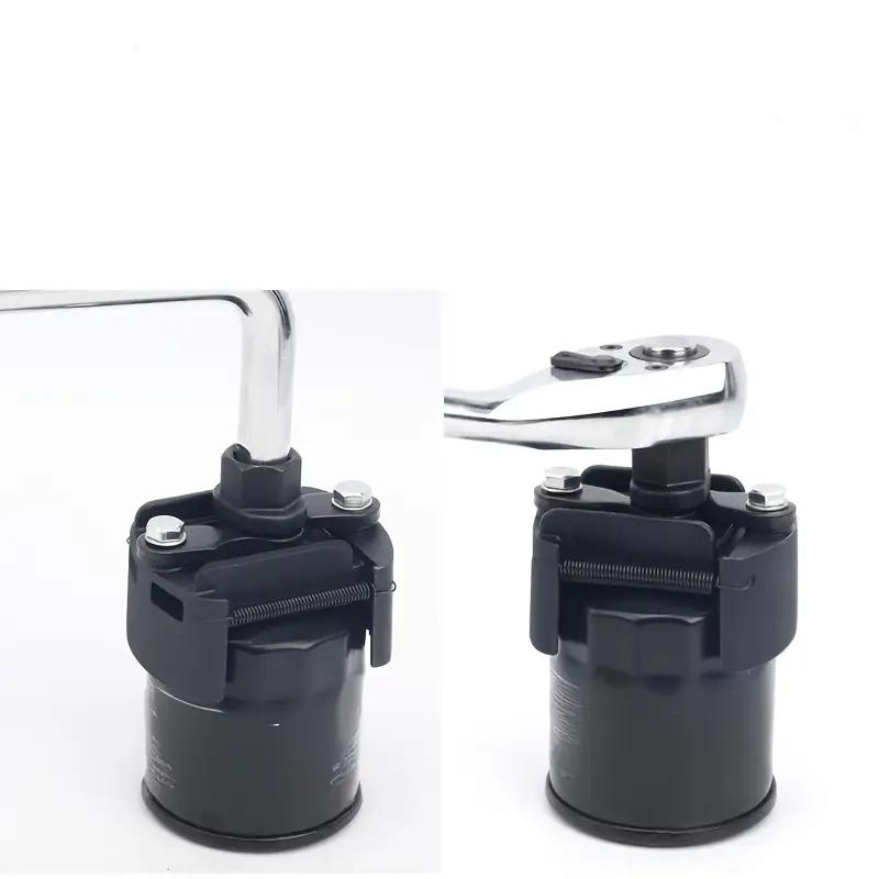 Adjustable 2 Jaws Filter Wrench, 60-80 Mm (2.36-3.15 In), Heavy Duty Steel, Double-Sided Grip for Easy Removal And Installation(Non-automotive accesso