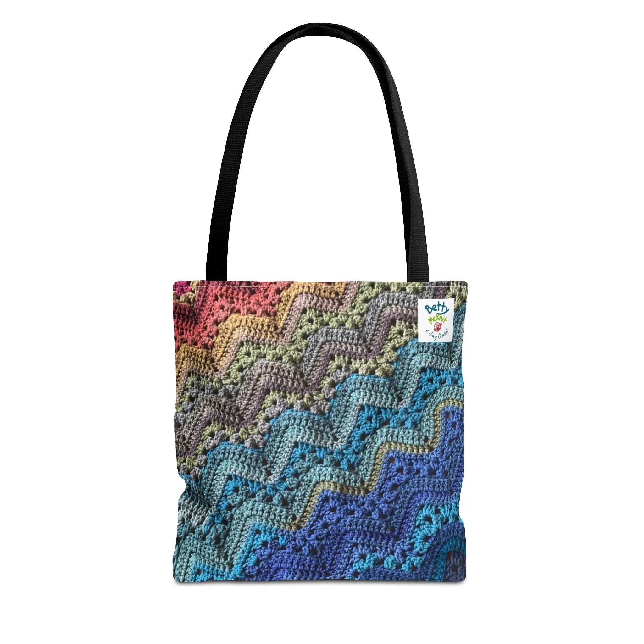 6-Day Chunky Throw Tote by Betty McKnit - AOP Tote Bag
