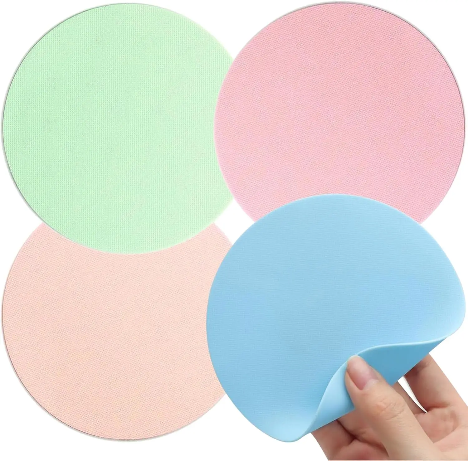 4pcs Round Silicone Rubber Jar Opener Gripper Pads (4.92in/12.5cm) - Textured, Heat-Insulated Non-Slip Kitchen Utensils for Arthritis Users, Secure Grip for Bottle Cap/Lid Opening, Daily Task Coasters
