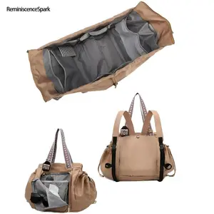 Large Capacity Multi-Functional Convertible Travel Backpack – Women’s Versatile Bag as Handbag, Diaper Bag, Crossbody & Shoulder Bag, Expandable Design Ideal for Daily Use, Travel, Outdoor & Carry-On