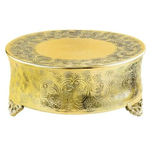 Leeber 89962 18-Inch Gold-Plated Ornate Plateau, Decorative House Indoor Home Decor Statue & Figurine Display Base