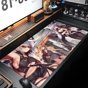 Game Azur Lane Mouse Pad Gaming Locking Edge Big Computer Gamer Large Rubber Art Mousepad Laptop Desk Mat