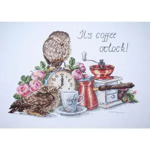 It's coffee o'clock K-83 Counted Cross-Stitch Kit