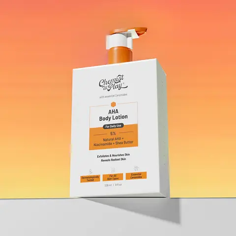 AHA Body Lotion with Niacinamide & Shea Butter - 8fl oz | Deeply Moisturizes | Exfoliates & Evens Out Skin Tone