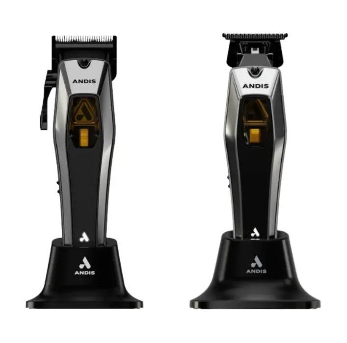 Andis RECON Cordless Clipper & Trimmer Combo Vector Motor 9000/8500 SPM Barber Set, Phaze Blade + T-Blade 562257 + 562697