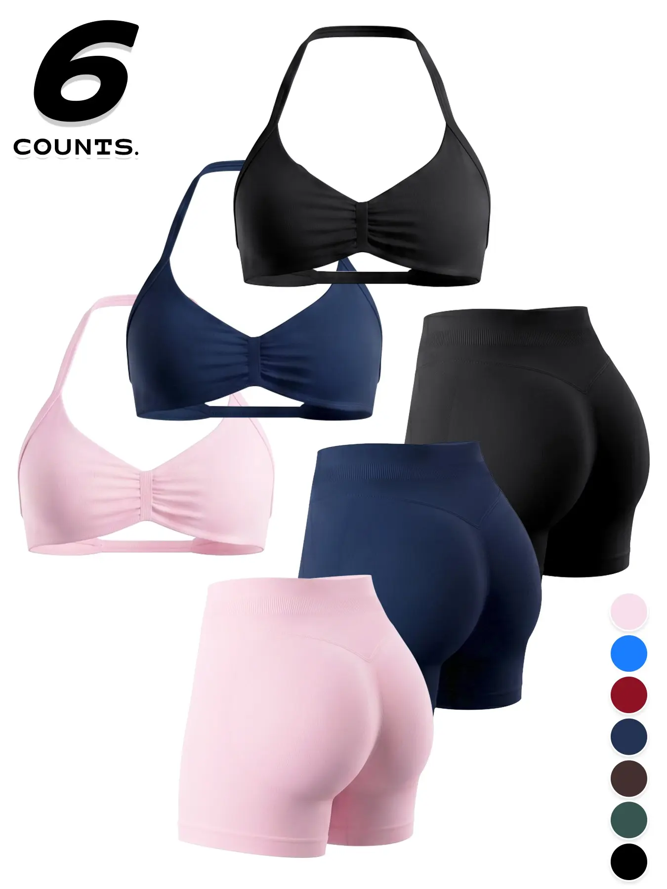 Women's Two-Piece Sportswear Set, High Stretch Activewear, Strapless Sexy Breathable High-Waisted Pants, Comfortable Fit, Low Saturation Color, Perfect for Gym and Daily Wear, Gym Workout Clothes, Fitness Sportswear Set Workout Sets