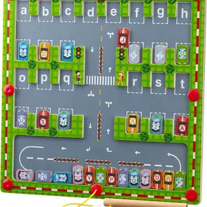 Magnetic Alphabet Maze Board Letter Puzzle - Kids ABC Learning Toys, Educational Montessori Toys Preschool - Alphabet Magnetic Maze Game - Toddler Magnet Puzzles for Ages 3+