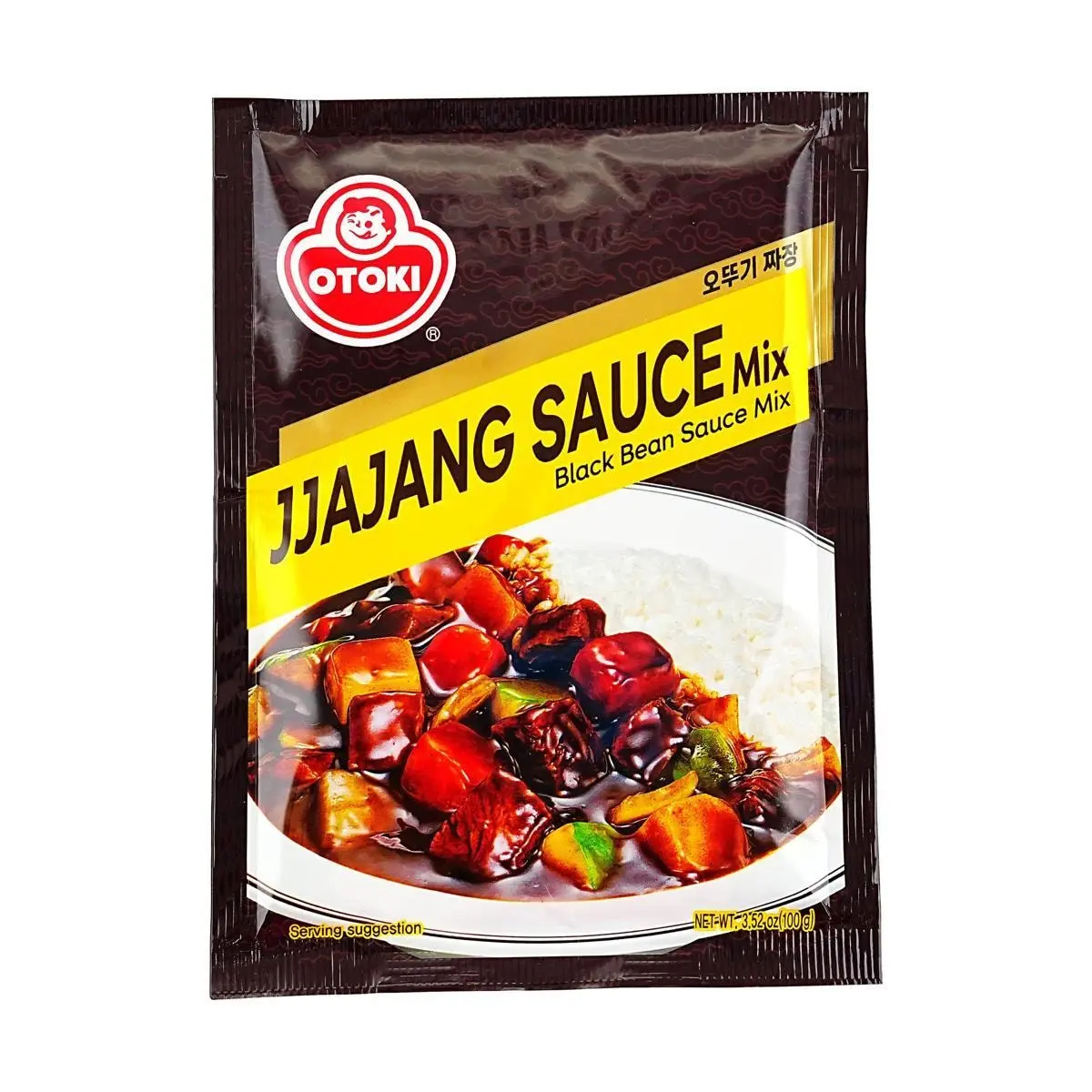 Ottogi Black Bean Sauce Bibimbap Sauce - Instant Korean Jjajang Sauce for Rice Bowls, 100g
