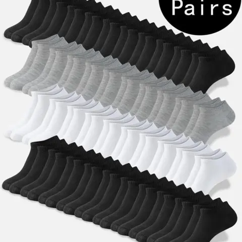 40 Pairs Low Top Short Socks, Unisex, Comfortable Breathable Sports Socks, All Seasons Daily Wear, Athletic Socks