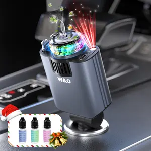 W&O Retractable Car Charger with earbuds , Fast Charging Adapter with Lightning Cable&Dual Charge Port, 3 bottles Perfume for Starlight/Airfreshener Car Charger