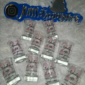 Tequila Shot Glass Glasses Birthday