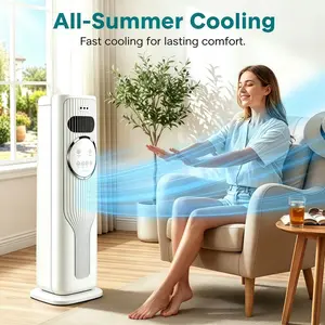 2026 New Arrival 12000BTU Portable Air Conditioner - Ice Crystal Air Cooler Fan（Water & Ice）Ultra Quiet Fast Cooling Mobile AC, Smart 24H Timing Energy Efficient, Suitable for Bedroom Office Living Room, Summer Comfort Cool All Day, TikTok Mid Year Sale