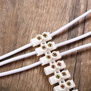 10A 12-Position Wire Terminal Strip, Copper Alloy, Plug-In Connector for Industrial Electrical Use, Terminal Strip, Plug-in