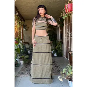 40-in-1 Olive Green Zip-Off Convertible Dress