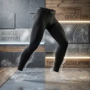 Men's Compression Pants Running Tights Workout Leggings - Athletic Base Layer for Sports Yoga Basketball Training Comfortable Stretch Breathable Moisture Wicking Performance Activewear