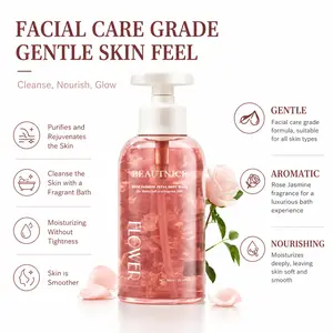 VENROCK Rose Petal Body Wash | Purifying Shower Gel for Body Odor, Back Acne Treatment Balances Oil & Smooths Rough Skin Improve acne