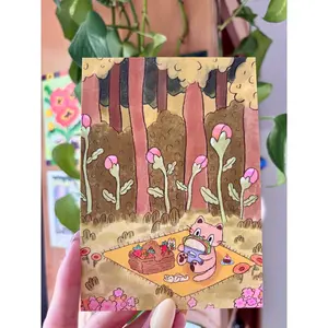 Kitty Picnic Print