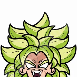 Broly Peeker Sticker